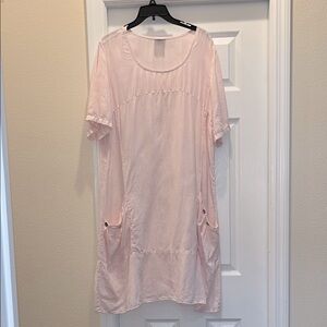 Light Pink Short Sleeve Dress
